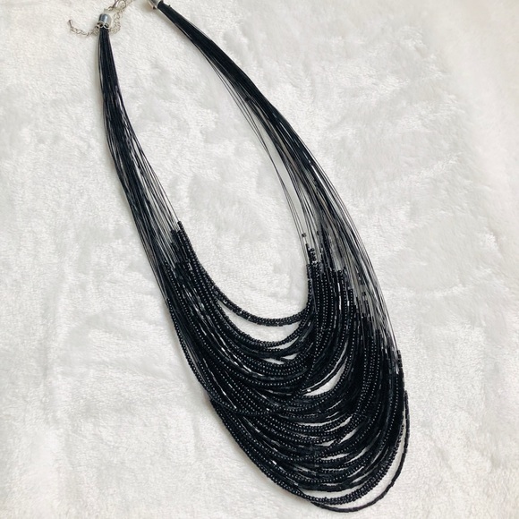 Gorgeous Multi Strand beaded necklace - Picture 2 of 3